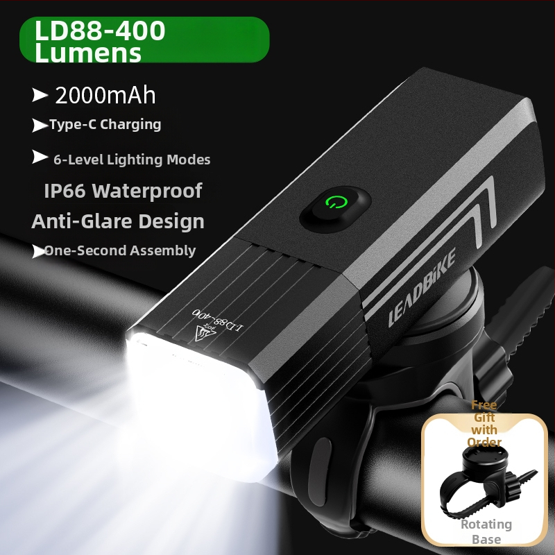 Μπροστινό φανάρι ποδηλάτου με υψηλό φωτισμό για δρόμικά και ορεινά ποδήλατα; Φανάρι νυχτερινής οδήγησης; Κωδικός: F97TSSHJ966MMM; Μάρκα: Άλλο; Εγχώριο προϊόν