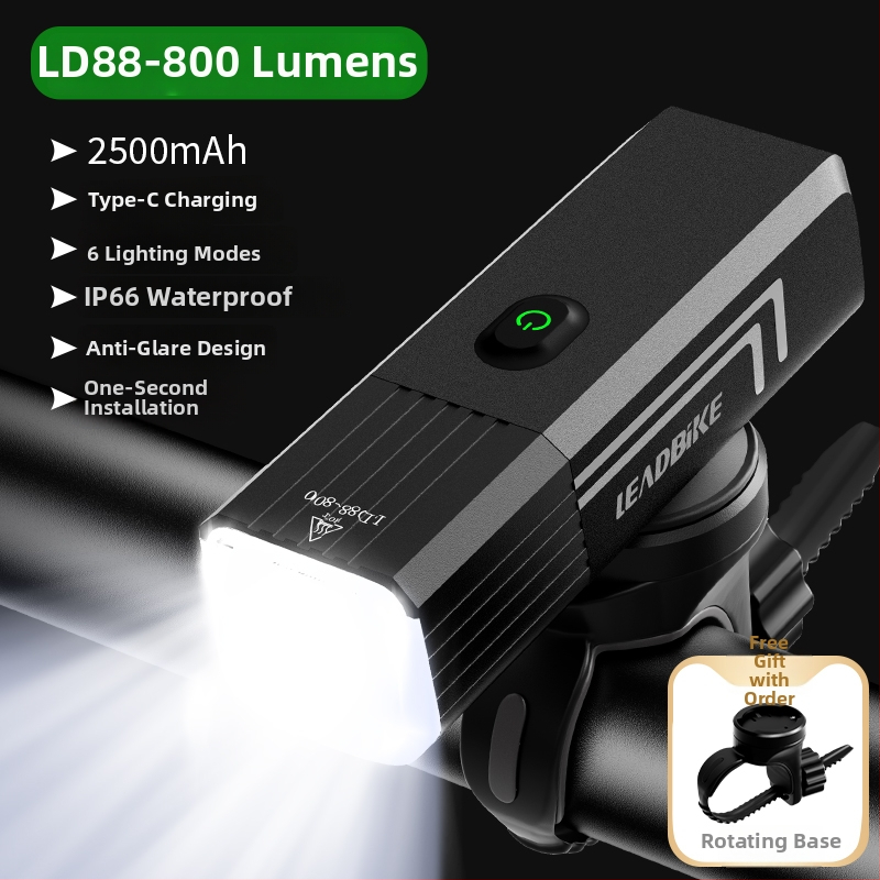 Μπροστινό φανάρι ποδηλάτου με υψηλό φωτισμό για δρόμικά και ορεινά ποδήλατα; Φανάρι νυχτερινής οδήγησης; Κωδικός: F97TSSHJ966MMM; Μάρκα: Άλλο; Εγχώριο προϊόν