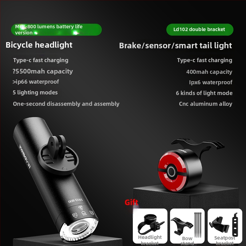 Μπροστινό φανάρι ποδηλάτου με υψηλό φωτισμό για δρόμικά και ορεινά ποδήλατα; Φανάρι νυχτερινής οδήγησης; Κωδικός: F97TSSHJ966MMM; Μάρκα: Άλλο; Εγχώριο προϊόν