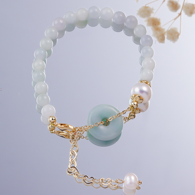 Badu kristalna narukvica — ženski korejski stil, perle od kristala: jahodasti kvarc, kunzit i jade, motiv životinjskog zodijaka, lansirana zimi 2021