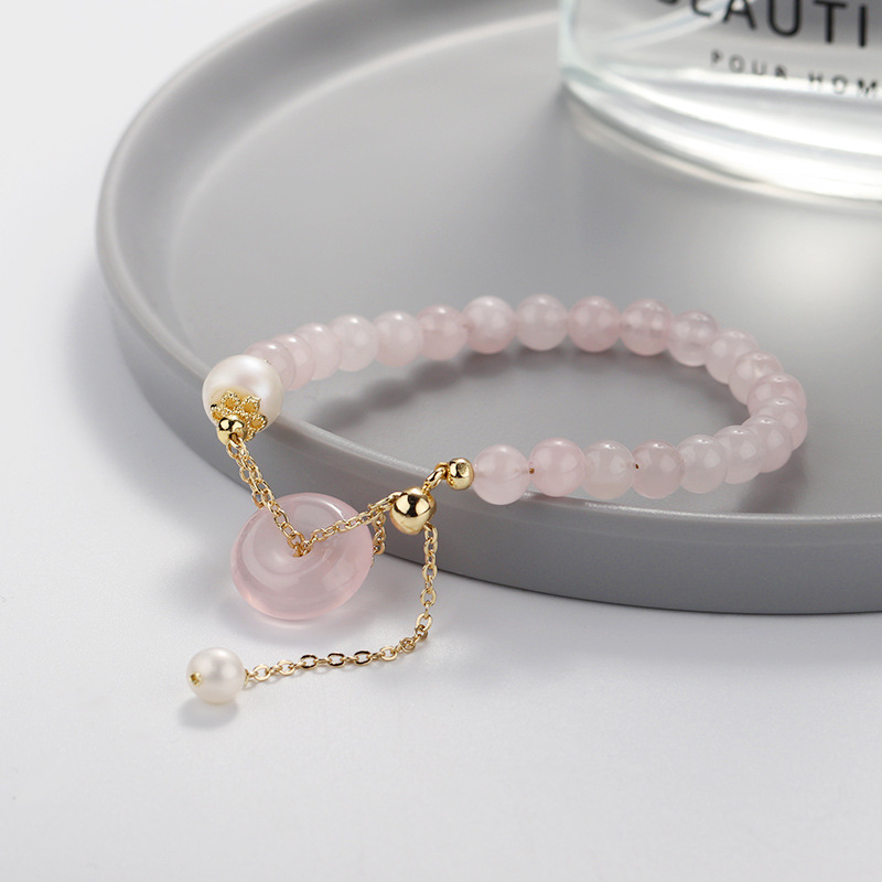 Badu kristalna narukvica — ženski korejski stil, perle od kristala: jahodasti kvarc, kunzit i jade, motiv životinjskog zodijaka, lansirana zimi 2021