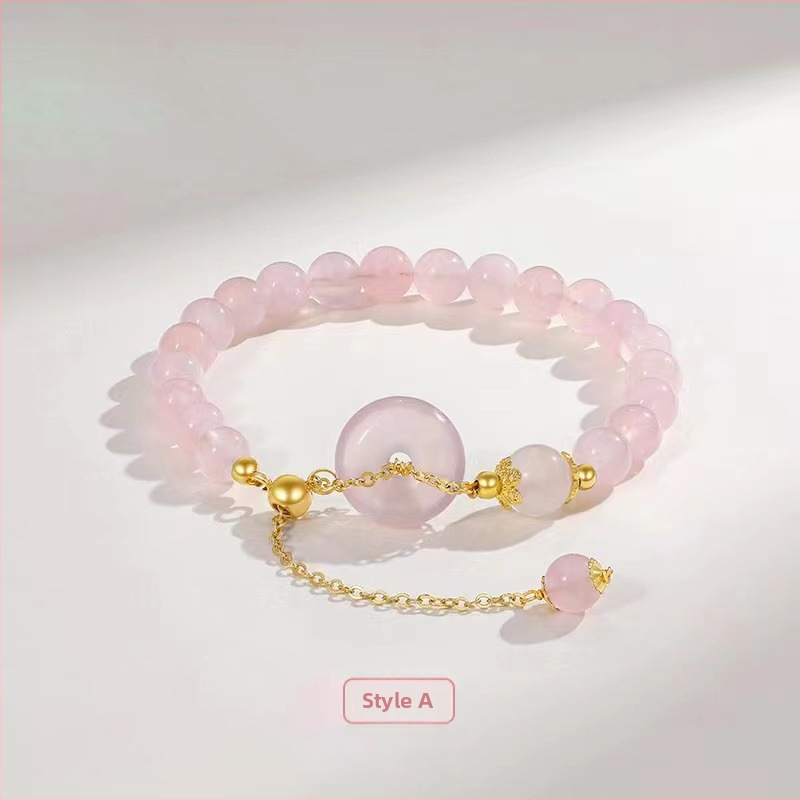 Badu kristalna narukvica — ženski korejski stil, perle od kristala: jahodasti kvarc, kunzit i jade, motiv životinjskog zodijaka, lansirana zimi 2021