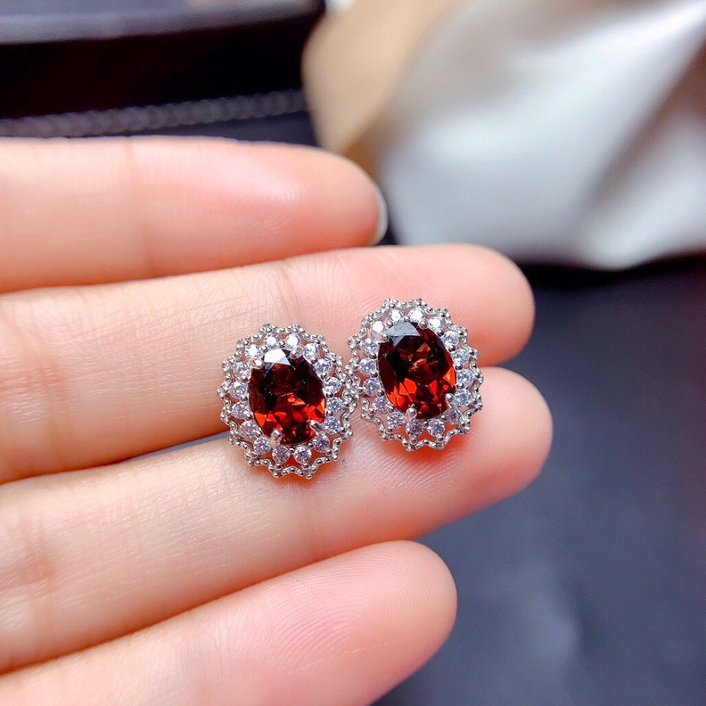 Set nakita: naušnice, ogrlica i ručni dodatak - bakar, O-vezica, privjesak od mosad + cirkon