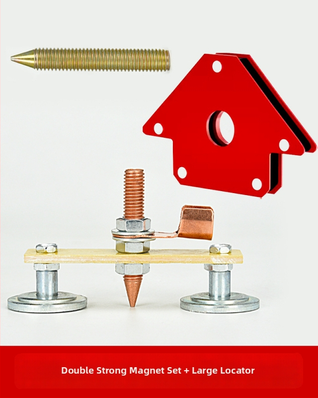 Spēcīga magnētiskā zemējuma skava metināšanas iekārtām – jaudīga magnētiskā fiksējošā galva, ārkārtīgi izturīga