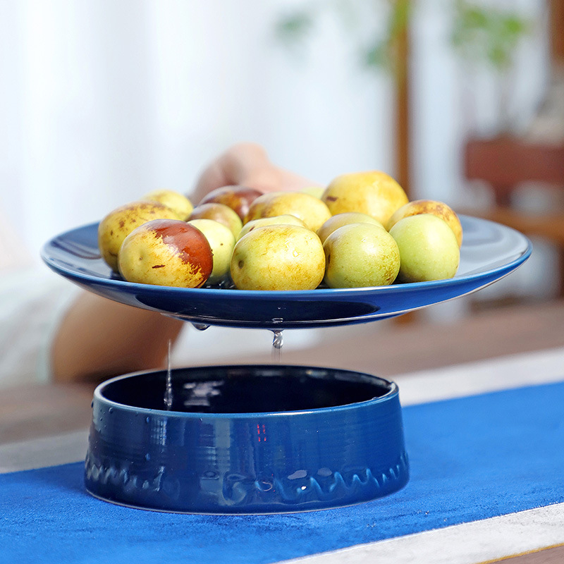 Порцеланова плодова чиния в новокитайски стил — марка Autumn Leaves Fall, високо качество