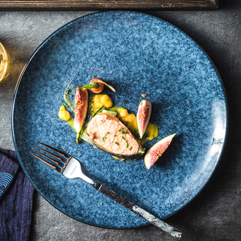 Keramičke kružne tanjure – jednostavan stil, kružni oblik, za posluživanje deserta i torti