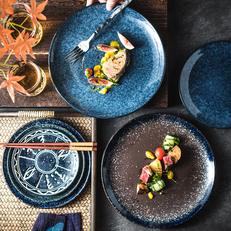 Keramičke kružne tanjure – jednostavan stil, kružni oblik, za posluživanje deserta i torti