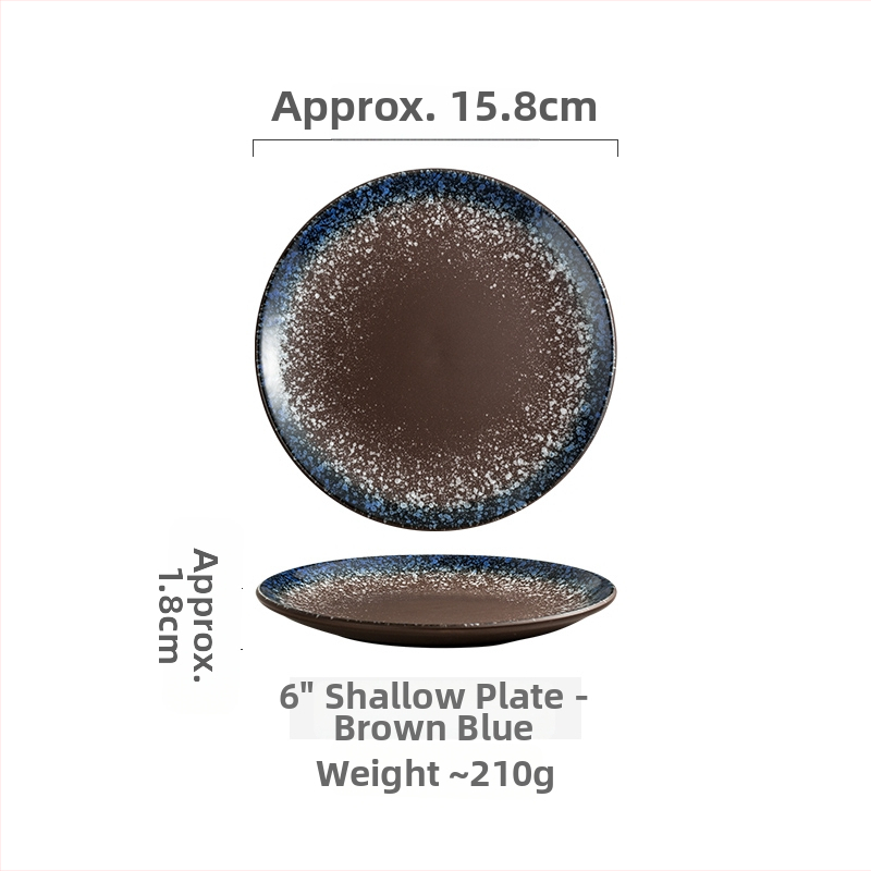 Keramičke kružne tanjure – jednostavan stil, kružni oblik, za posluživanje deserta i torti