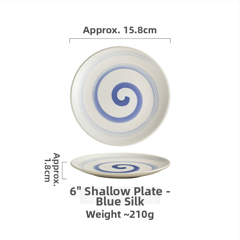 Keramičke kružne tanjure – jednostavan stil, kružni oblik, za posluživanje deserta i torti