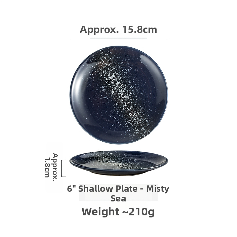 Keramičke kružne tanjure – jednostavan stil, kružni oblik, za posluživanje deserta i torti