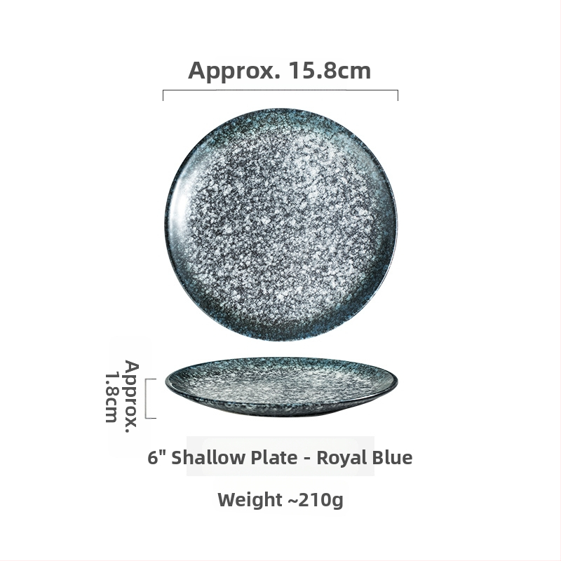 Keramičke kružne tanjure – jednostavan stil, kružni oblik, za posluživanje deserta i torti