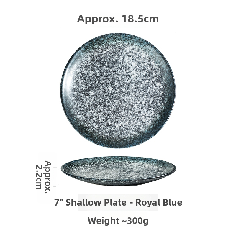 Keramičke kružne tanjure – jednostavan stil, kružni oblik, za posluživanje deserta i torti