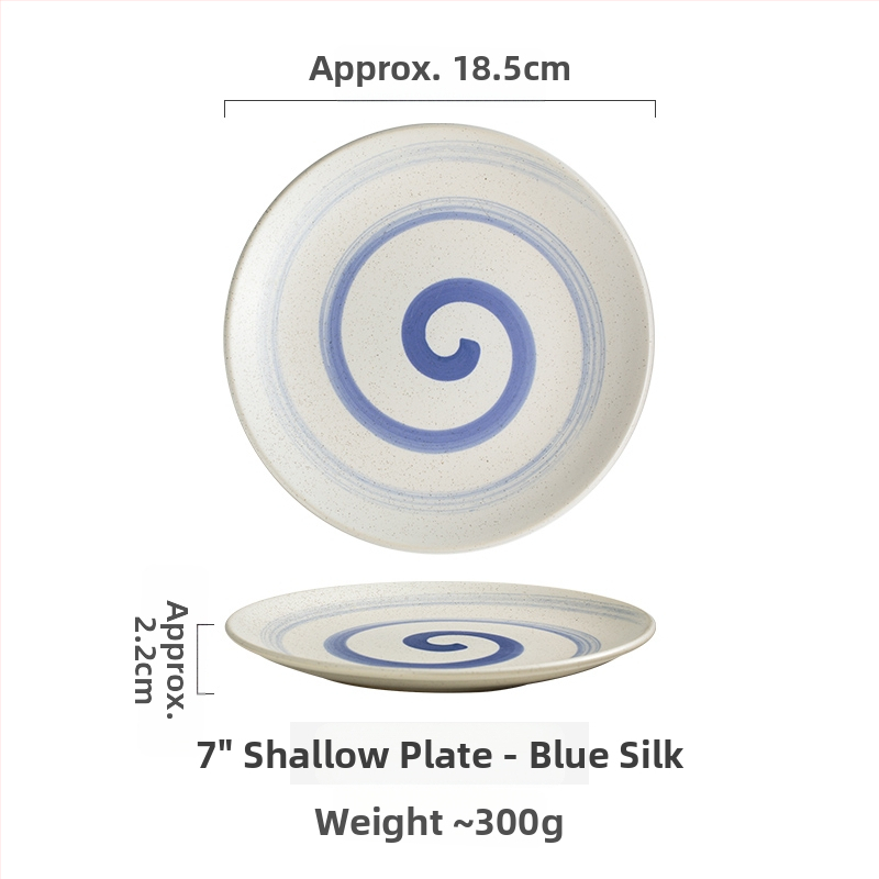 Keramičke kružne tanjure – jednostavan stil, kružni oblik, za posluživanje deserta i torti