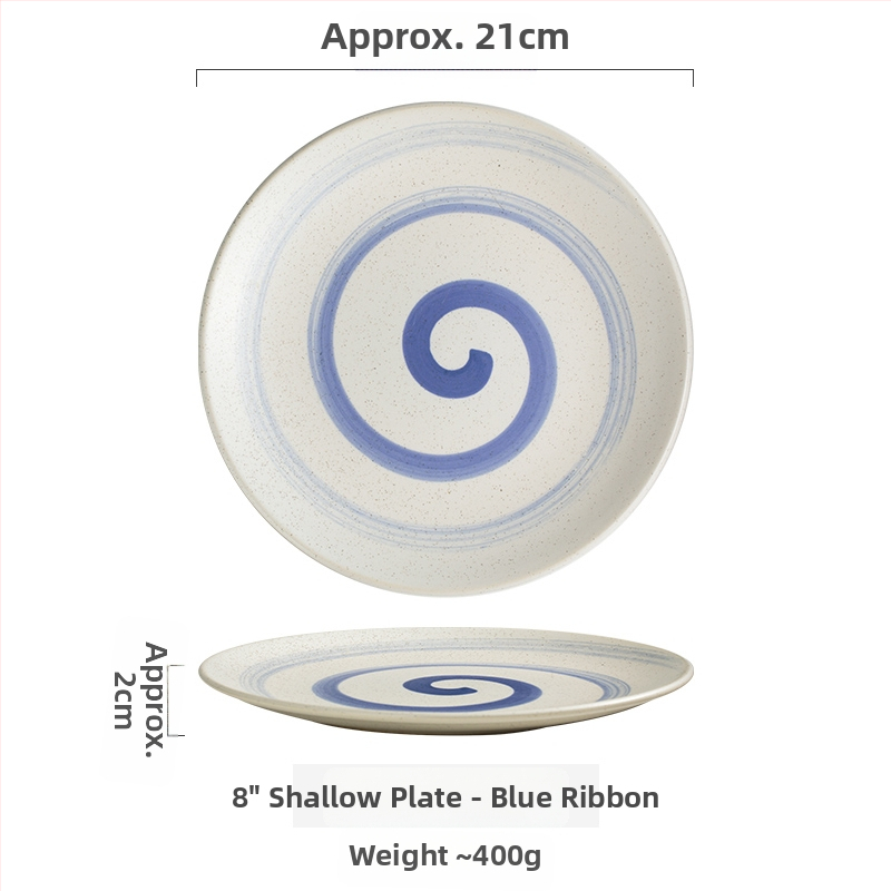 Keramičke kružne tanjure – jednostavan stil, kružni oblik, za posluživanje deserta i torti