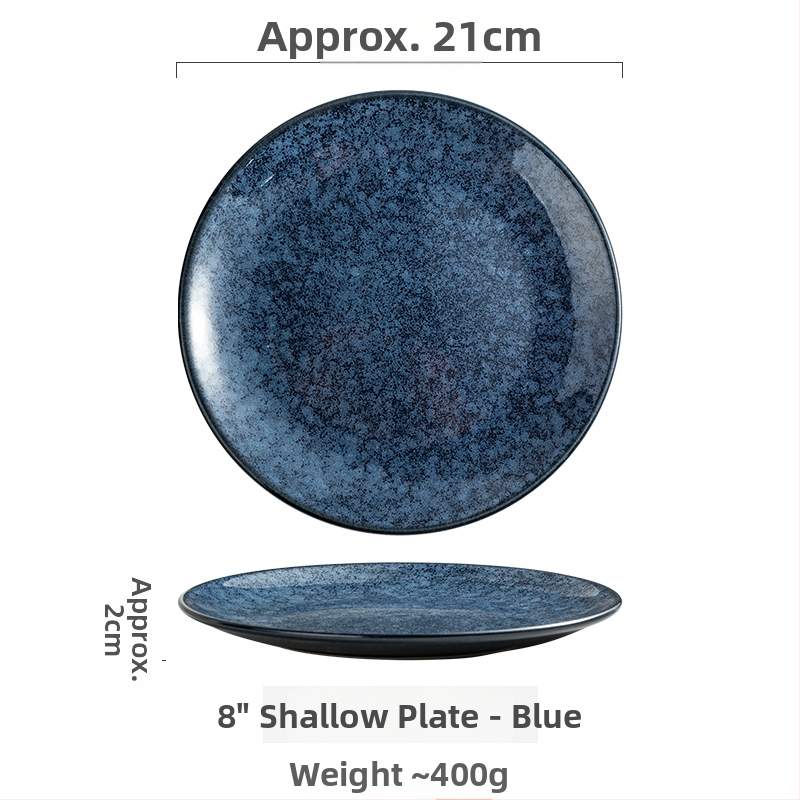 Keramičke kružne tanjure – jednostavan stil, kružni oblik, za posluživanje deserta i torti