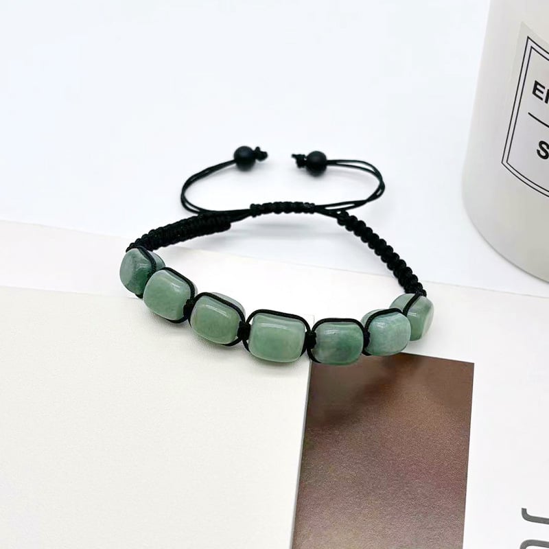 Yima Унисекс гривна от кристал, ръчна изработка, геометричен стил (Лято 2024)