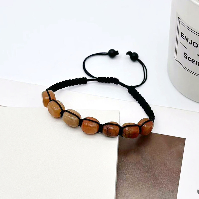 Yima Унисекс гривна от кристал, ръчна изработка, геометричен стил (Лято 2024)