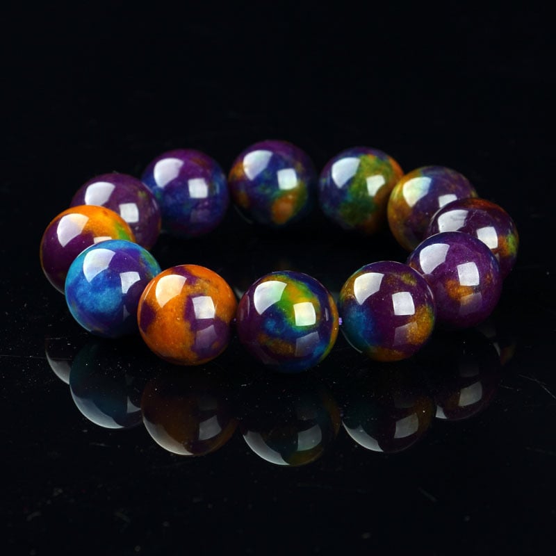 Sugilite ja jade käevõru, DIY kohandamine, ümmargune ripats, looduslik teostus, kaasaegne minimalistlik stiil