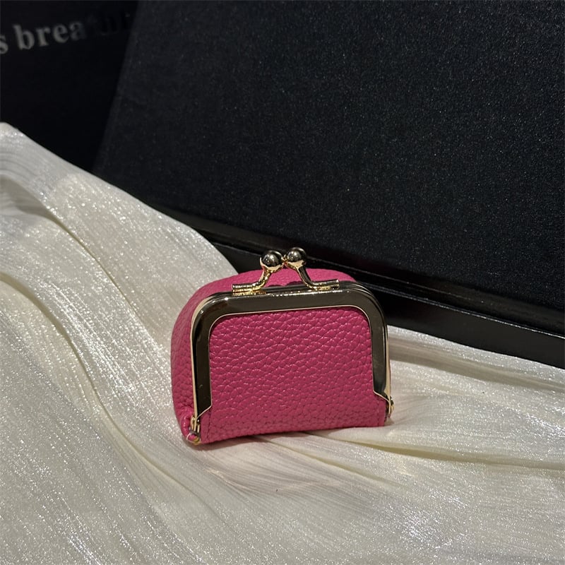 PU ādas kompakta juvelierizstrādājumu soma — svaigs un salds stils, horizontāla kvadrāta forma, sprādzes aizdare, poliestera oderde