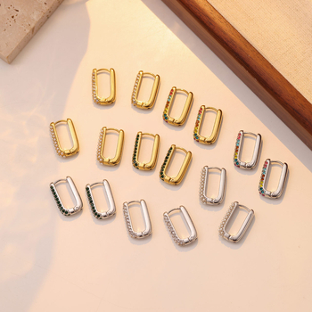 Kõrvarõngad — U-kujuline disain; titánterasest; elektroplaadimine; lihtne stiil