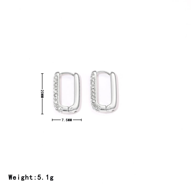 Kõrvarõngad — U-kujuline disain; titánterasest; elektroplaadimine; lihtne stiil