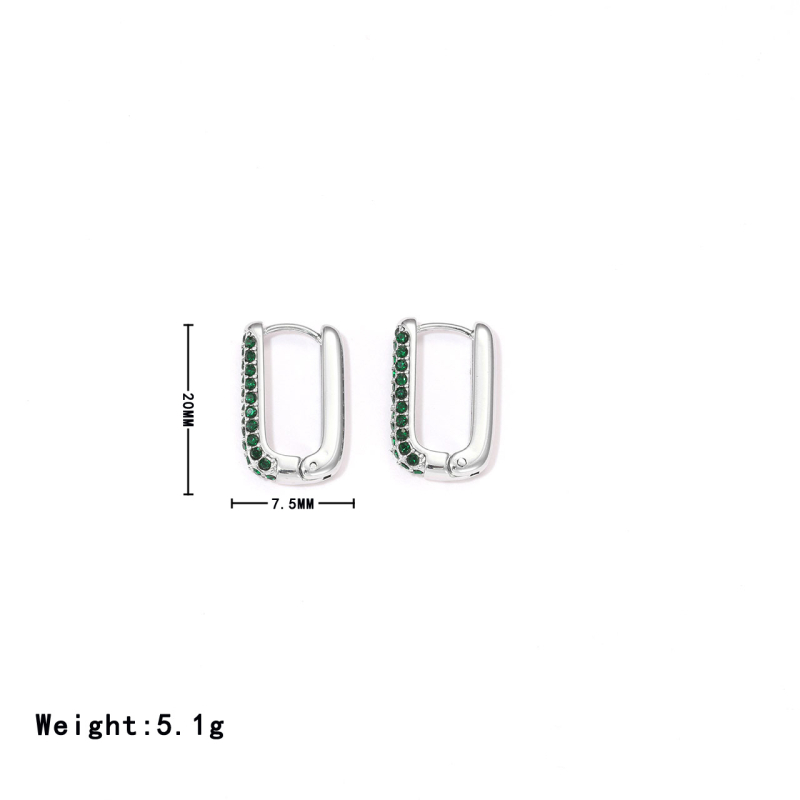 Kõrvarõngad — U-kujuline disain; titánterasest; elektroplaadimine; lihtne stiil