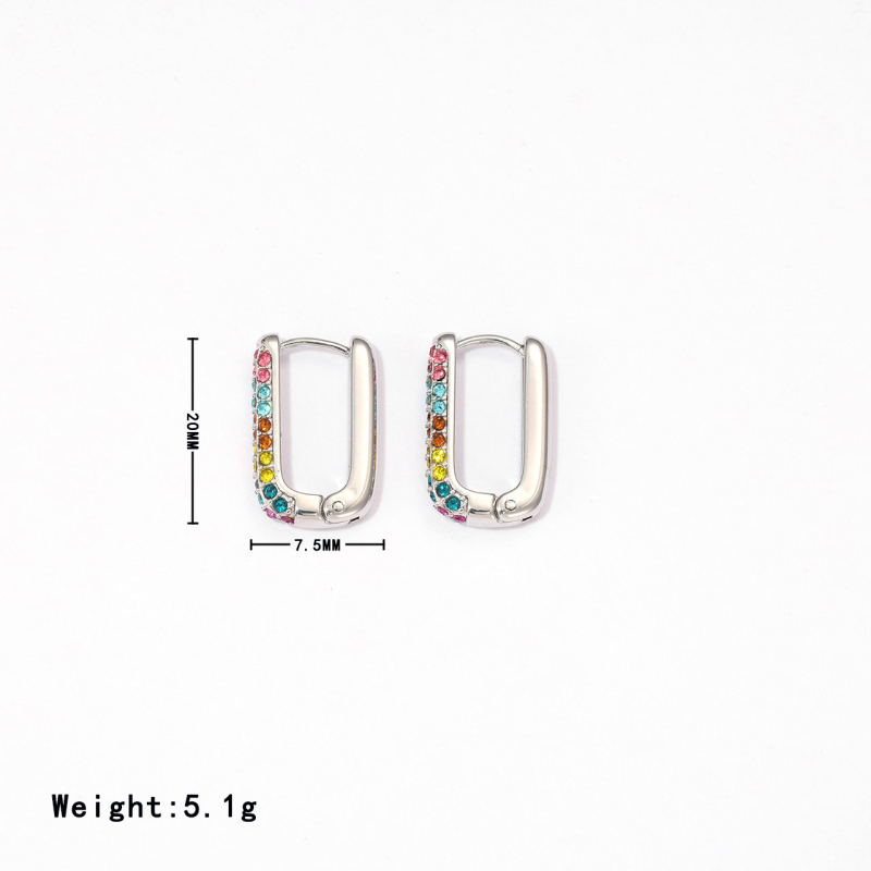 Kõrvarõngad — U-kujuline disain; titánterasest; elektroplaadimine; lihtne stiil