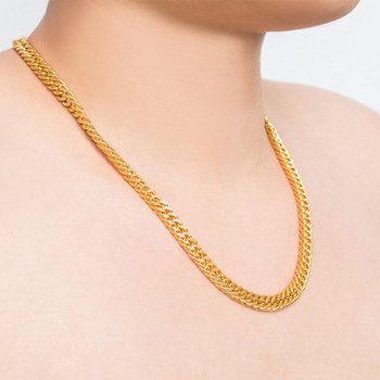 Ogrlica od legure s kugličnim lancem, ručno izrađena, etnički stil, unisex