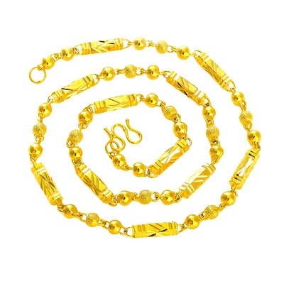 Ogrlica od legure s kugličnim lancem, ručno izrađena, etnički stil, unisex