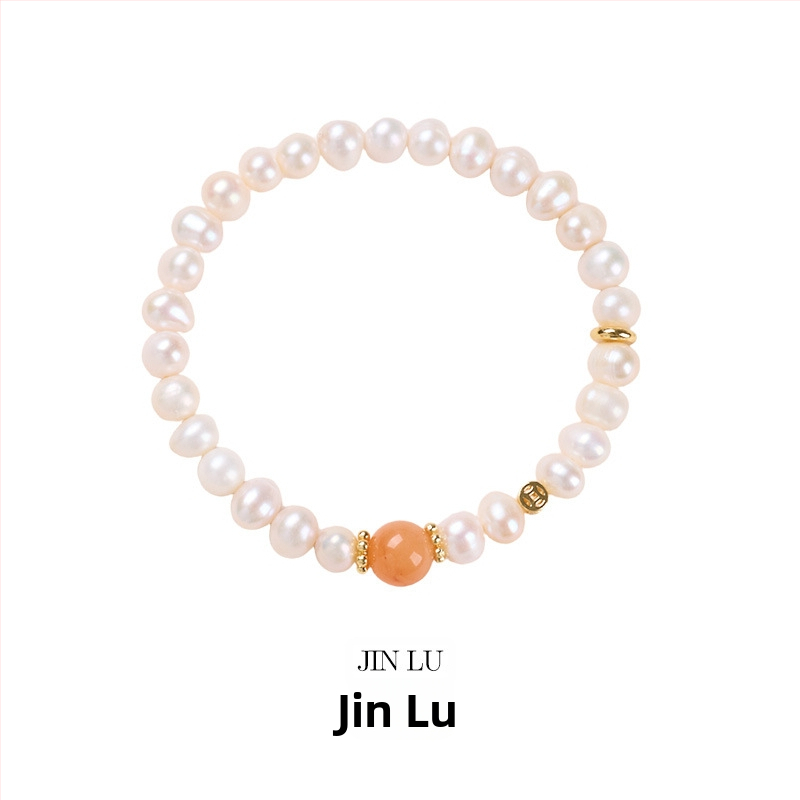 Гривна с естествени пресноводни перли, ръчна изработка, китайски стил, геометричен дизайн, за жени.