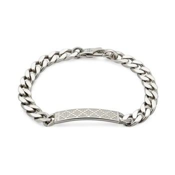 Nothing G925 dijamantni quiltirani kvadratni narukvica, unisex metalni nakit s elektroplatiranjem, geometrijski stil