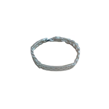 Nothing G925 dijamantni quiltirani kvadratni narukvica, unisex metalni nakit s elektroplatiranjem, geometrijski stil