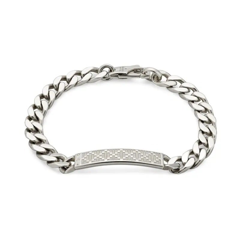 Nothing G925 dijamantni quiltirani kvadratni narukvica, unisex metalni nakit s elektroplatiranjem, geometrijski stil
