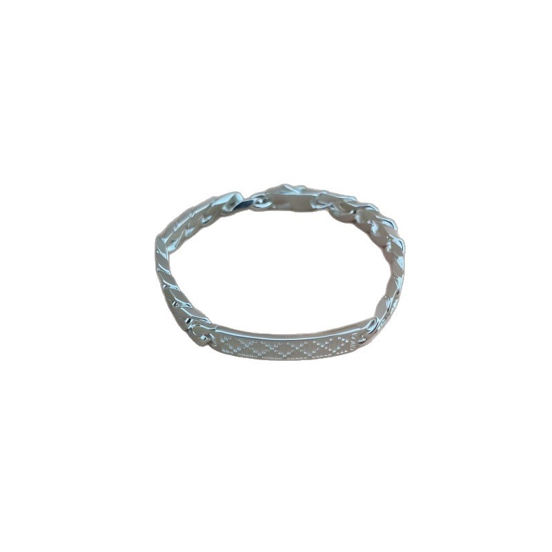 Nothing G925 dijamantni quiltirani kvadratni narukvica, unisex metalni nakit s elektroplatiranjem, geometrijski stil