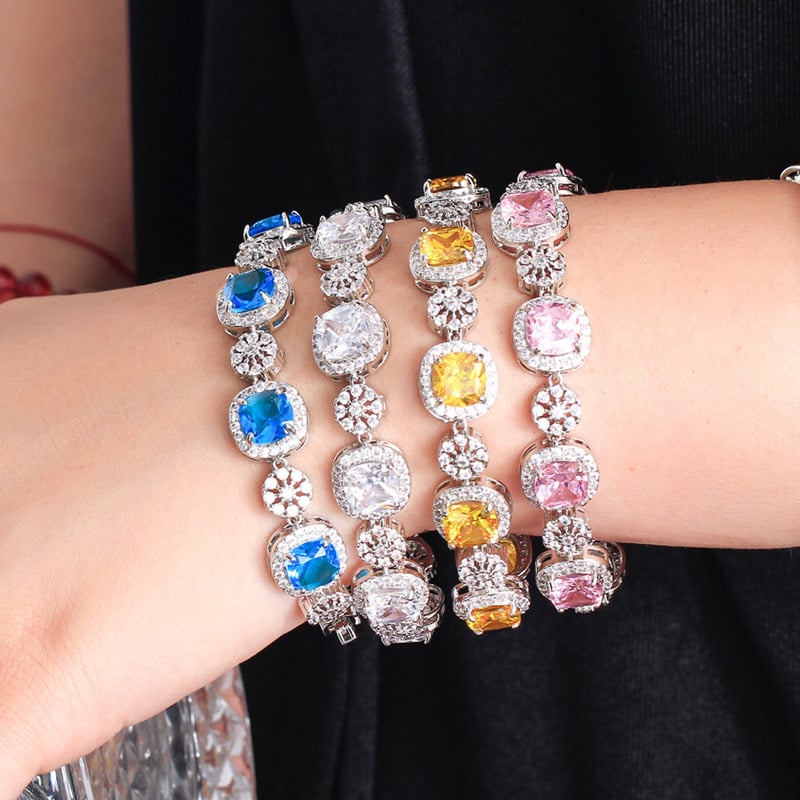 Гривна от месинг с електроплатиране — марка Win, модел S0246, дамска, сладък стил, геометричен дизайн.