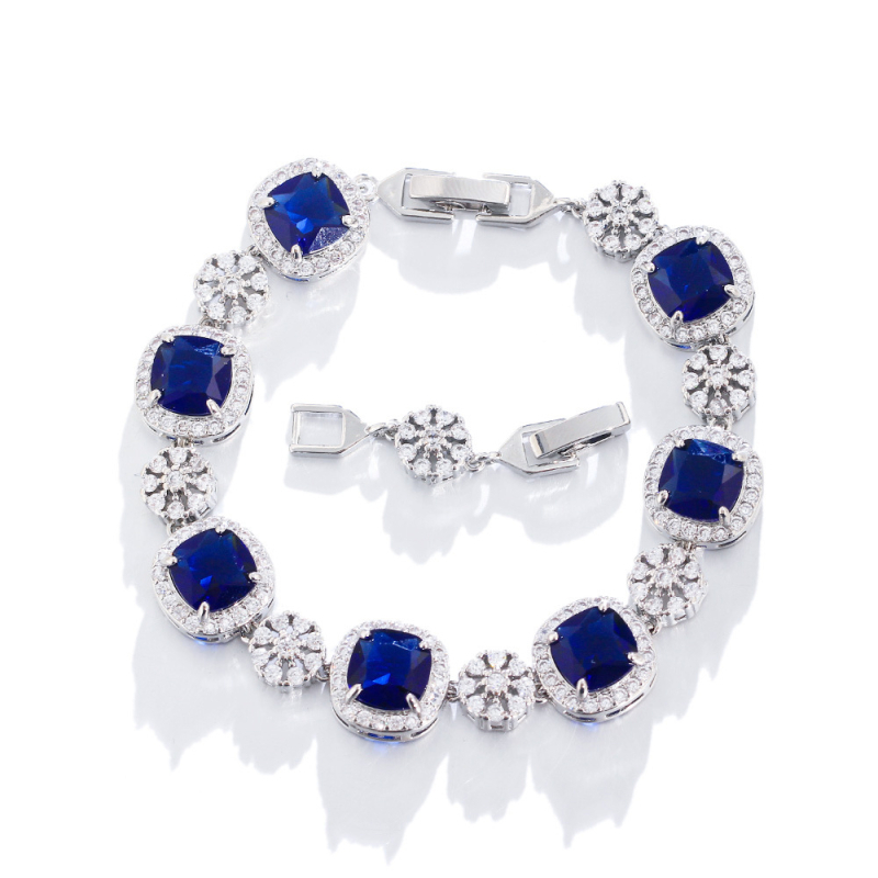 Гривна от месинг с електроплатиране — марка Win, модел S0246, дамска, сладък стил, геометричен дизайн.