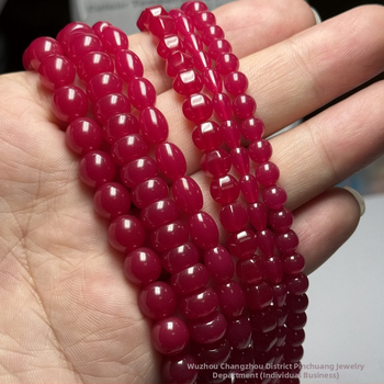 Рубинови корундови мъниста – различни форми, рязани и полирани, свободни скъпоценни камъни