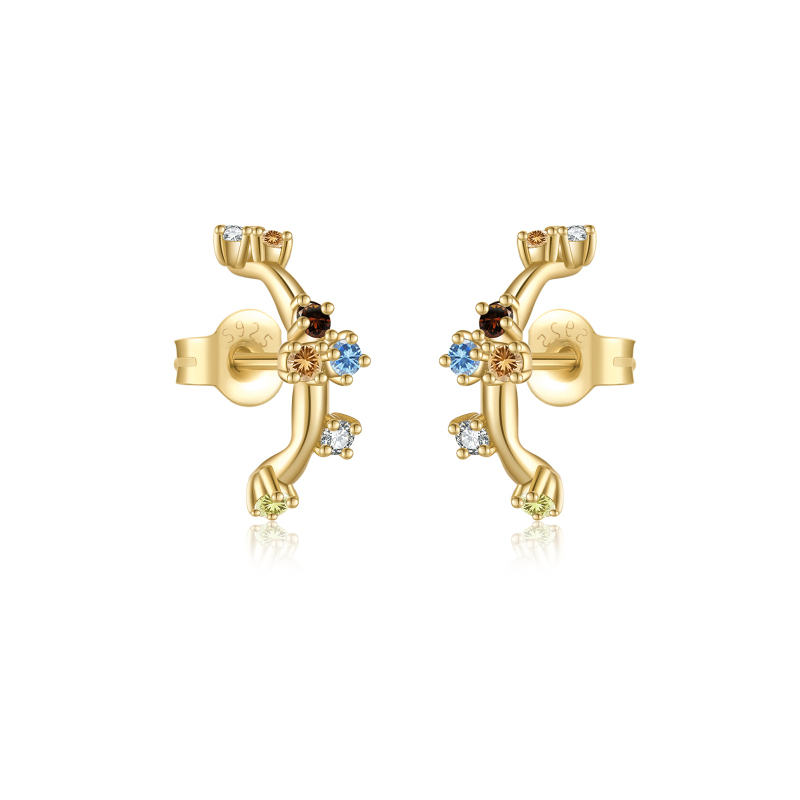 Ékszerszett: nyaklánc és karkötő, 925-ös ezüst, 18k aranyozás, Andy Wen márka, női divat