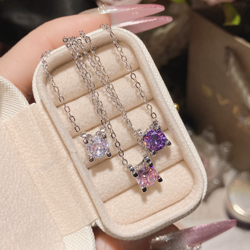 Set nakita: naušnice i ogrlica sa kvadratnim privjeskom, bakar, inlay, pozlaćeni umjetni dragulji, motivi Ljubav, Kap vode, Zvon