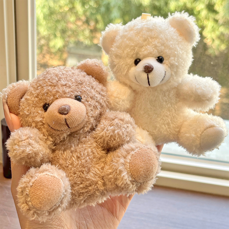 Plišani medvjedić za ključeve — kratki pliš, PP pamuk punilo, OEM logotip, za uzrast 14+