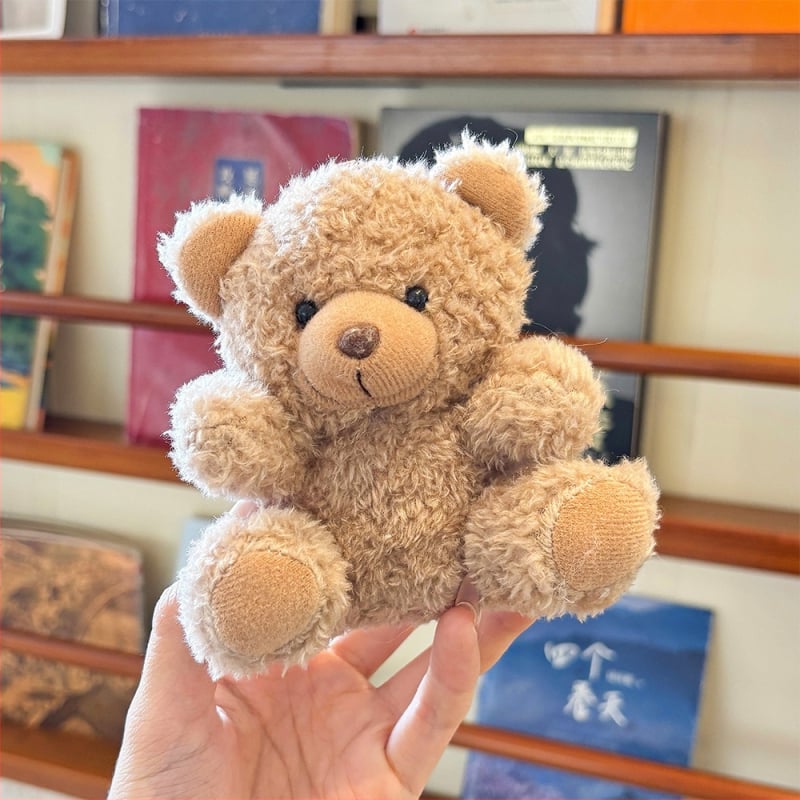 Plišani medvjedić za ključeve — kratki pliš, PP pamuk punilo, OEM logotip, za uzrast 14+