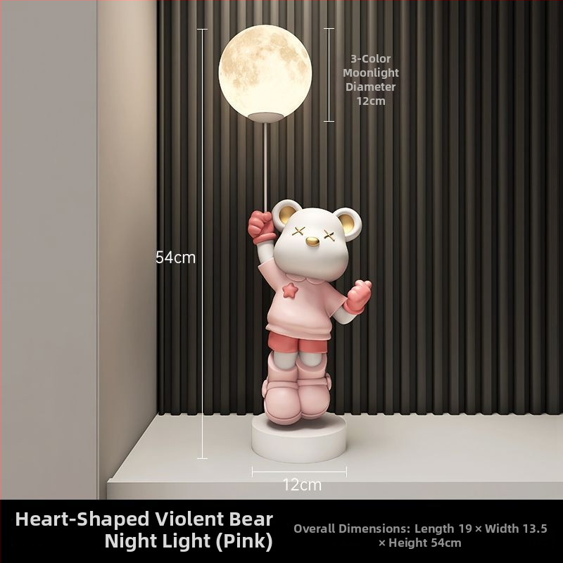 Lampă astronaut pentru living, figurină decorativă din rășină, înălțată pe podea (Material: rășină; Tip abajur: Altul; Sursă de lumină: Altul; Putere: Altul)