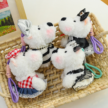 West Highland White Terrier plišani ključni lančić – kratka pliš, PP punjenje