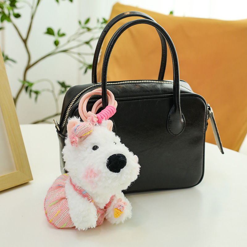 West Highland White Terrier plišani ključni lančić – kratka pliš, PP punjenje