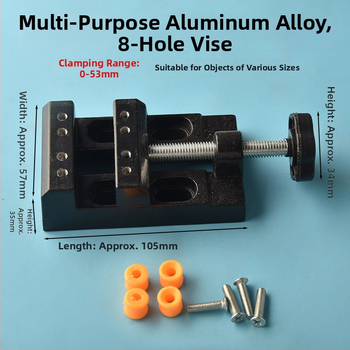 Mini galda preses ar alumīnija sakausējuma korpusu valriekstu pērlēm — knaģu spraudnis un valriekstu turētājs