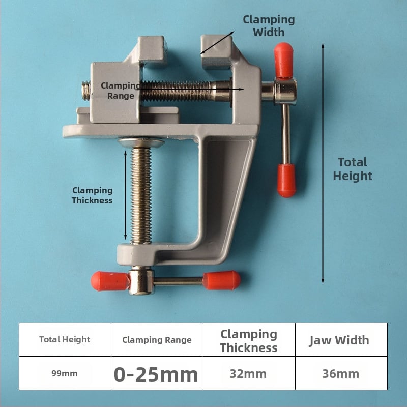 Mini galda preses ar alumīnija sakausējuma korpusu valriekstu pērlēm — knaģu spraudnis un valriekstu turētājs