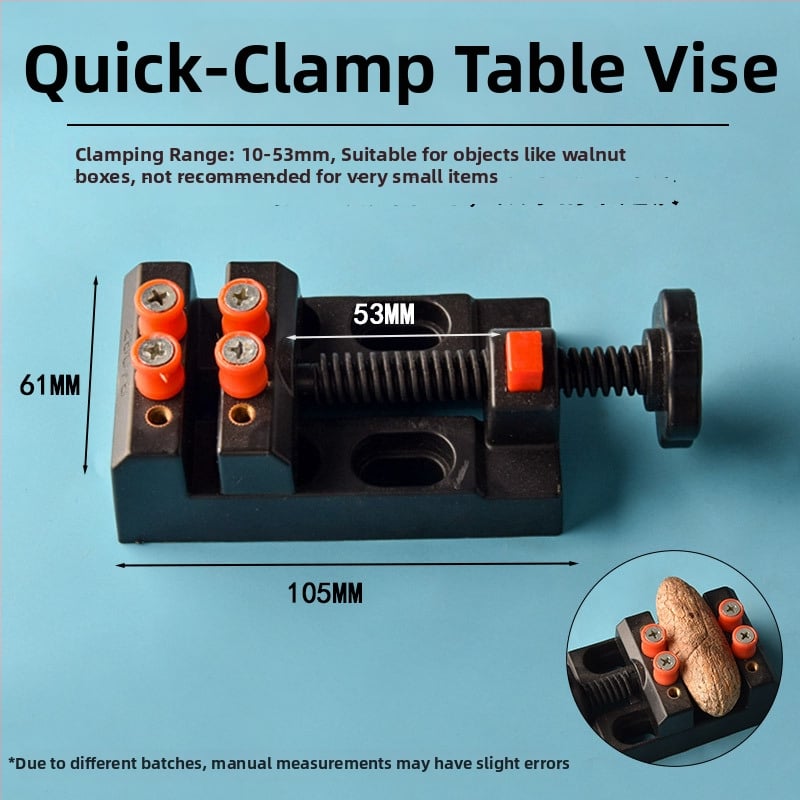 Mini galda preses ar alumīnija sakausējuma korpusu valriekstu pērlēm — knaģu spraudnis un valriekstu turētājs