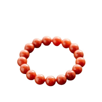 Brățară - Natural, Unisex; mărgele rotunde; agat; lustruit