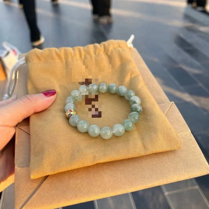 Brățară din jad cu 108 mărgele, Hetian și Kunlun jad, unisex, accesoriu de mână
