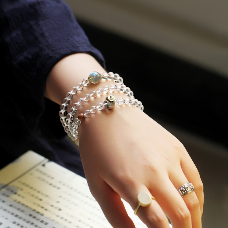 Narukvica Zhanteng Jewelry Ručno izrađena Bijeli Kristal Originalni Dizajn